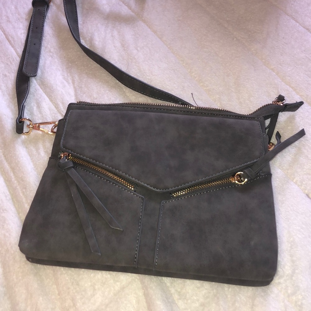 Grey crossbody bag